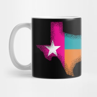 Texas State in Retro San Antonio Colors Mug